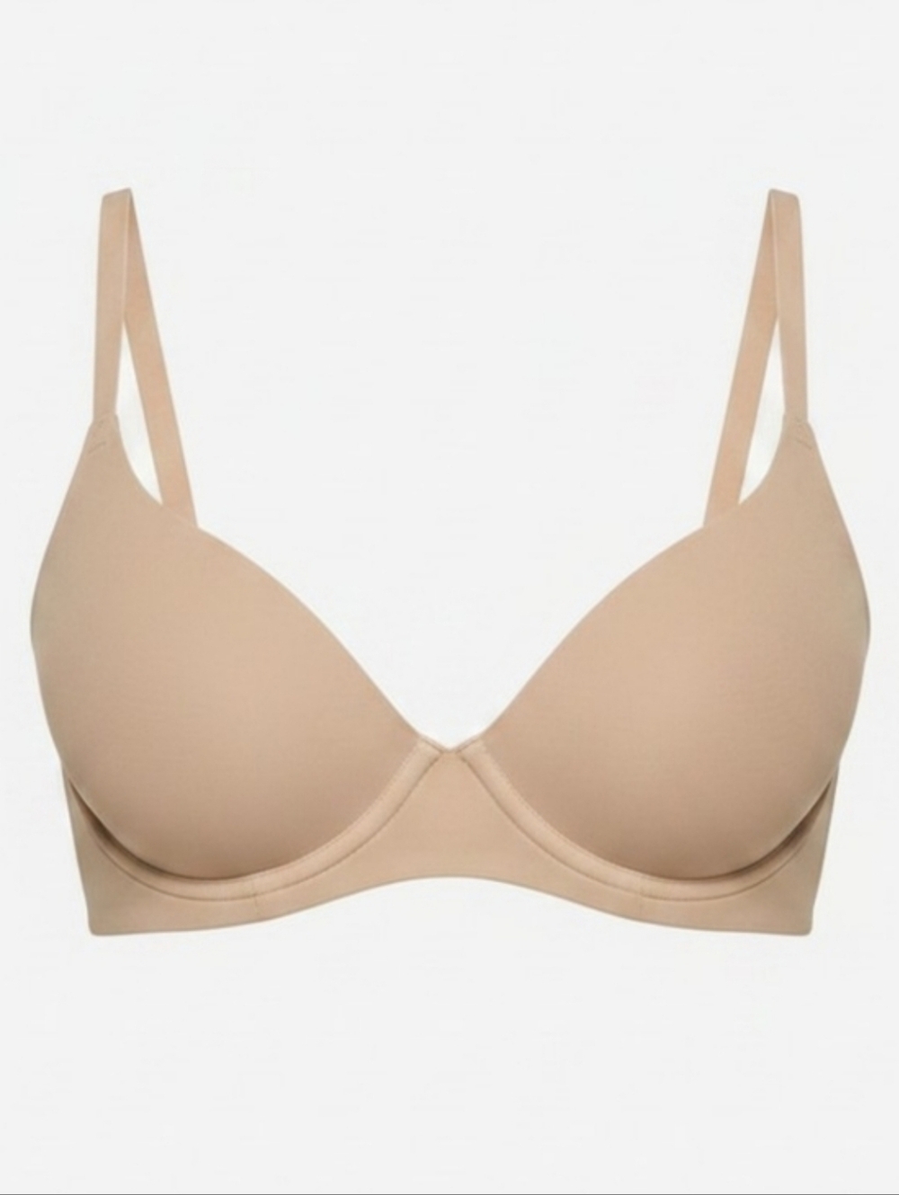 Skims FITS EVERYBODY Unlined Demi Bra Ochre 34D NWT